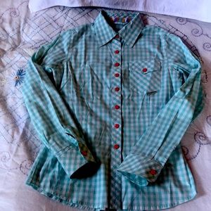 Horseware gingham button up longsleeve shirt